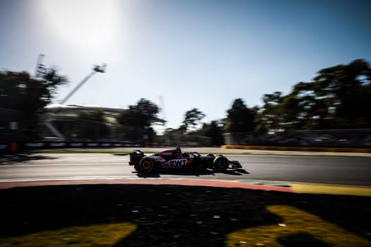 MELBOURNE, AUSTRALIA - MARCH 22: Esteban Ocon of France drives the Alpine A524 Renault during second practice in the 2024 Australian Grand Prix at Albert Park in Melbourne, Australia