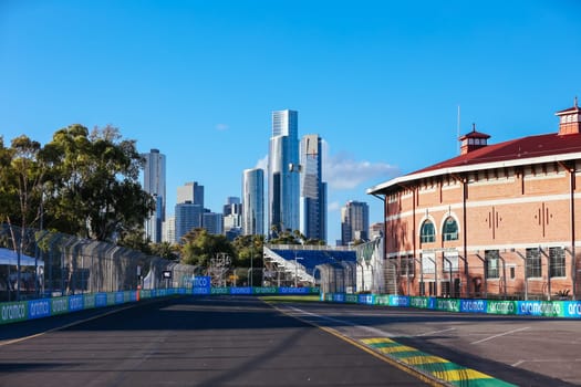 MELBOURNE, AUSTRALIA - MARCH 20: Track atmosphere before the 2024 Australian Grand Prix at Albert Park in Melbourne, Australia