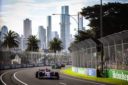 MELBOURNE, AUSTRALIA - MARCH 23: Yuki Tsunoda of Japan drives the Visa Cash App RB Formula One Team VCARB 01 during qualifying in the 2024 Australian Grand Prix at Albert Park in Melbourne, Australia