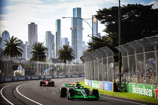 MELBOURNE, AUSTRALIA - MARCH 23: Valtteri Bottas of Finland drives the Stake F1 Team Kick Sauber C44 Ferrari during qualifying in the 2024 Australian Grand Prix at Albert Park in Melbourne, Australia