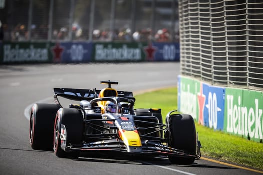 MELBOURNE, AUSTRALIA - MARCH 23: Max Verstappen of the Netherlands drives the Oracle Red Bull Racing RB20 during qualifying in the 2024 Australian Grand Prix at Albert Park in Melbourne, Australia