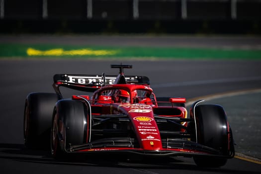 MELBOURNE, AUSTRALIA - MARCH 23: Charles Leclerc of Monaco drives the Ferrari SF-24 during qualifying in the 2024 Australian Grand Prix at Albert Park in Melbourne, Australia