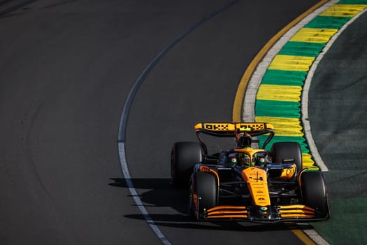 MELBOURNE, AUSTRALIA - MARCH 23: Lando Norris of Great Britain drives the McLaren MCL38 during qualifying in the 2024 Australian Grand Prix at Albert Park in Melbourne, Australia