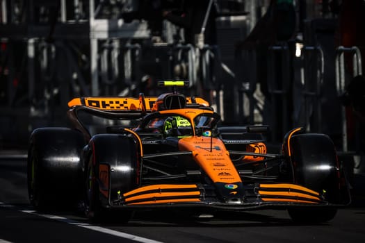 MELBOURNE, AUSTRALIA - MARCH 23: Lando Norris of Great Britain drives the McLaren MCL38 during qualifying in the 2024 Australian Grand Prix at Albert Park in Melbourne, Australia