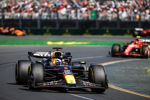 MELBOURNE, AUSTRALIA - MARCH 24: Max Verstappen of the Netherlands drives the Oracle Red Bull Racing RB20 during the 2024 Australian Grand Prix at Albert Park in Melbourne, Australia