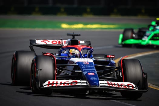 MELBOURNE, AUSTRALIA - MARCH 24: Daniel Ricciardo of Australia drives the Visa Cash App RB Formula One Team VCARB 01 during the 2024 Australian Grand Prix at Albert Park in Melbourne, Australia