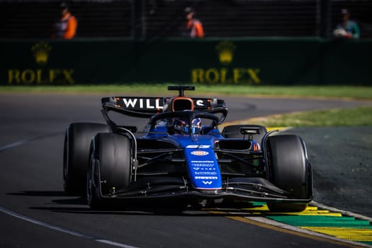 MELBOURNE, AUSTRALIA - MARCH 24: Alexander Albon of Thailand drives the Williams FW46 Mercedes during the 2024 Australian Grand Prix at Albert Park in Melbourne, Australia