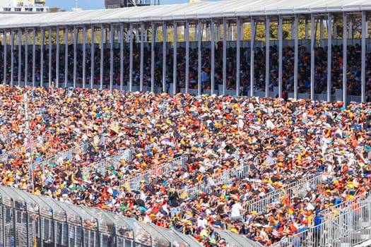 MELBOURNE, AUSTRALIA - MARCH 24: Fan atmosphere on race day at the 2024 Australian Grand Prix at Albert Park in Melbourne, Australia