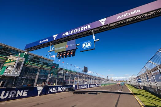 MELBOURNE, AUSTRALIA - MARCH 20: Atmosphere in pitlane before the 2024 Australian Grand Prix at Albert Park in Melbourne, Australia