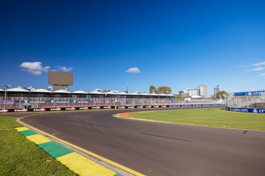 MELBOURNE, AUSTRALIA - MARCH 20: Track atmosphere before the 2024 Australian Grand Prix at Albert Park in Melbourne, Australia