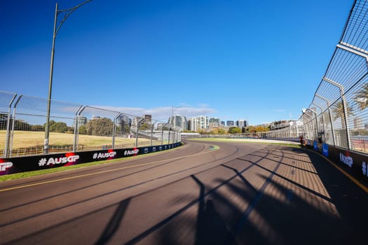 MELBOURNE, AUSTRALIA - MARCH 20: Track atmosphere before the 2024 Australian Grand Prix at Albert Park in Melbourne, Australia