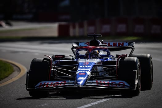 MELBOURNE, AUSTRALIA - MARCH 22: Daniel Ricciardo of Australia drives the Visa Cash App RB Formula One Team VCARB 01 during second practice in the 2024 Australian Grand Prix at Albert Park in Melbourne, Australia