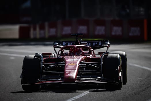 MELBOURNE, AUSTRALIA - MARCH 22: Charles Leclerc of Monaco drives the Ferrari SF-24 during second practice in the 2024 Australian Grand Prix at Albert Park in Melbourne, Australia