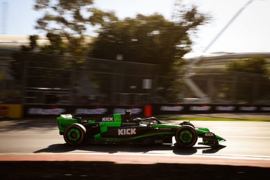 MELBOURNE, AUSTRALIA - MARCH 22: Formula 1 cars during first practice at the 2024 Australian Grand Prix at Albert Park in Melbourne, Australia