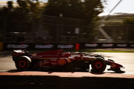 MELBOURNE, AUSTRALIA - MARCH 22: Charles Leclerc of Monaco drives the Ferrari SF-24 during second practice in the 2024 Australian Grand Prix at Albert Park in Melbourne, Australia