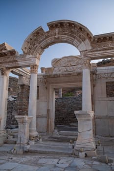 Buildings in the Ancient City of Ephesus, Ancient Buildings. Historical places. High quality photo