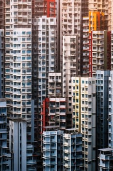 High density residential architecture city downtown buildings comeliness