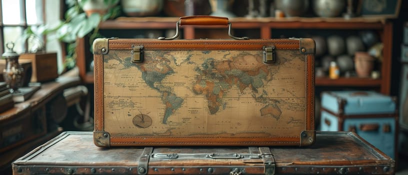 Vintage suitcase packed for travel, evoking the excitement of new adventures
