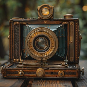 Close-up of a vintage camera, capturing the essence of photography