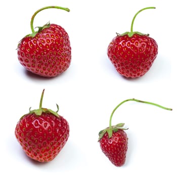 Collage of strawberries