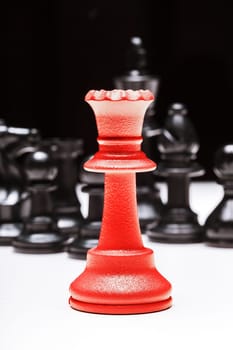 Chess business success, leadership concept