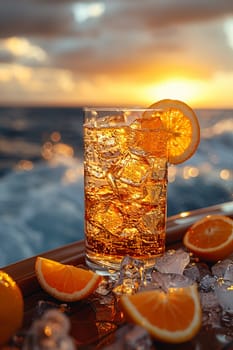 Sea Breeze on a yacht cruising the Mediterranean, the salty air complementing the drink's freshness.