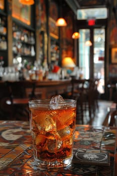 Vieux Carre in a historic New Orleans lounge, where the past and present blend seamlessly.