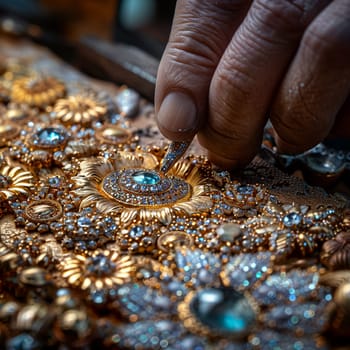 Artisan creating handmade jewelry, symbolizing uniqueness and beauty