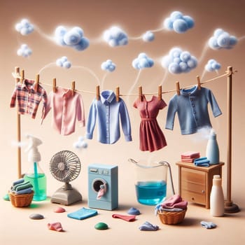 Dry cleaning services at home for the washing clothes