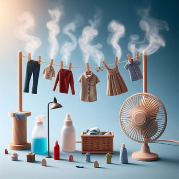 Dry cleaning services at home for the washing clothes