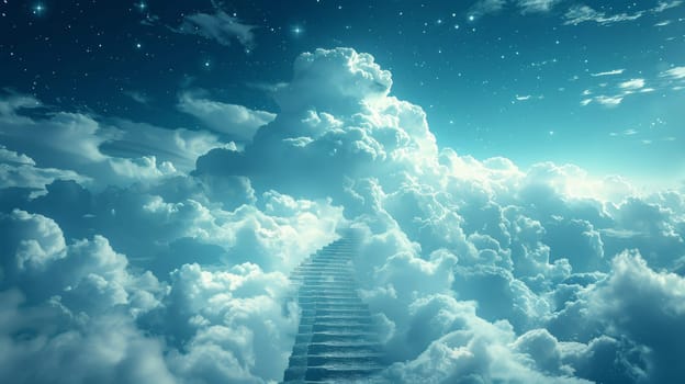 Stairway to paradise in a spiritual concept. Abstract Background.