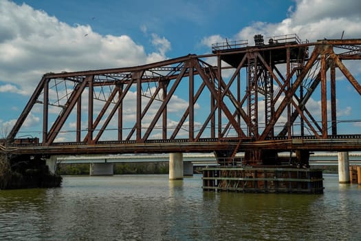 Long Bridge view from a cruise on potomac river washignton dc on riverboat water taxi