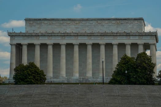 Lincoln memorial view from a cruise on potomac river washignton dc on riverboat water taxi