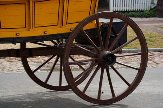 chariot wagon in Williamsburh Virgina historical houses USA