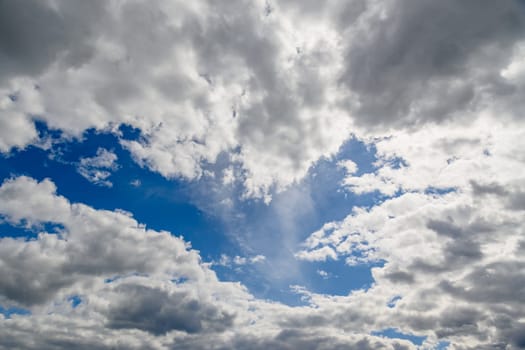 Photo of some white light clouds and cloudy blue sky landscape.7