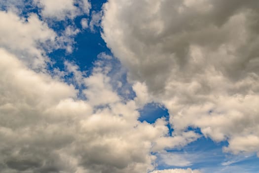 Blue sky and White cloud nature background.2