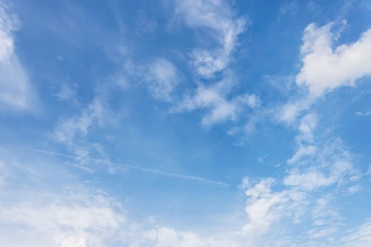 Sky background with white Clouds. Panorama background.