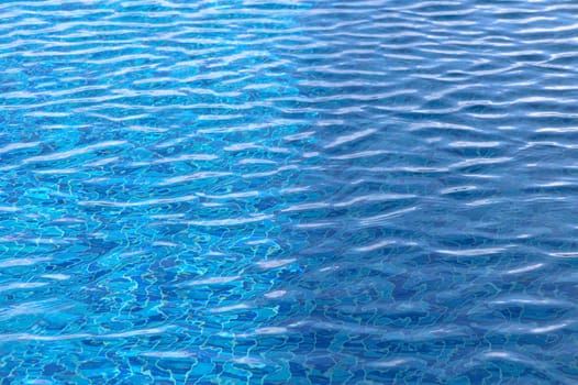 Beautiful sun reflections of water in the pool. Blue water. Background. Pure water.4