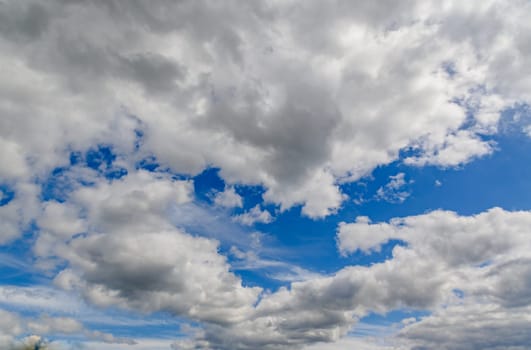 Beautiful wispy clouds against blue sky 4