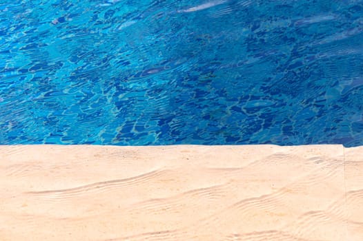 surface of blue swimming pool,background of water in swimming pool.5
