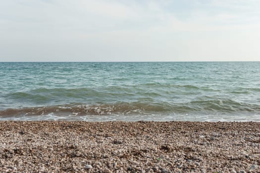 Beach Relaxation at the Black Sea. Fairy-tale Moments of a Sunny Day. The concept of tourism and sea travel.