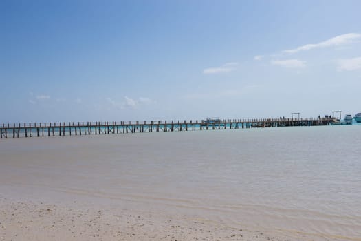 Beach Relaxation at the Red Sea. Fairy-tale Moments of a Sunny Day. The concept of tourism and sea travel.