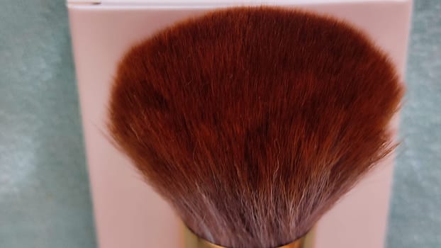 makeup brush, women's cosmetics, object. High quality photo