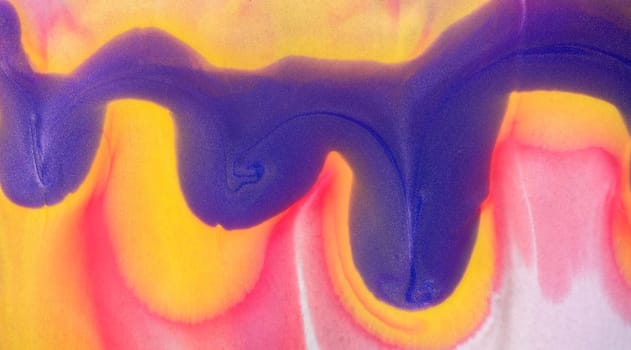 Fluid art texture. Background with abstract mixing paint effect. Liquid acrylic picture that flows and splashes. Mixed paints for interior poster.