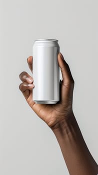 Mockup aluminium can product. Beverage product with copy space.