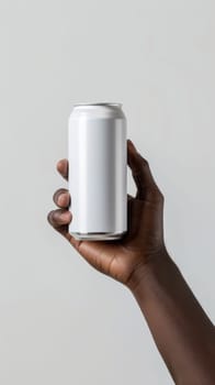 Mockup aluminium can product. Beverage product with copy space.