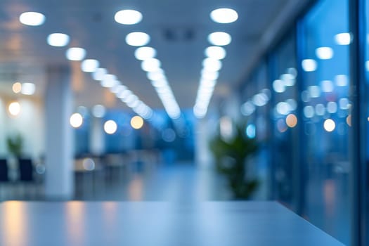 Empty interior office blur background