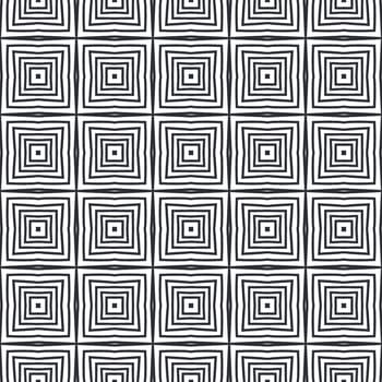 Textured stripes pattern. Black symmetrical kaleidoscope background. Textile ready posh print, swimwear fabric, wallpaper, wrapping. Trendy textured stripes design.