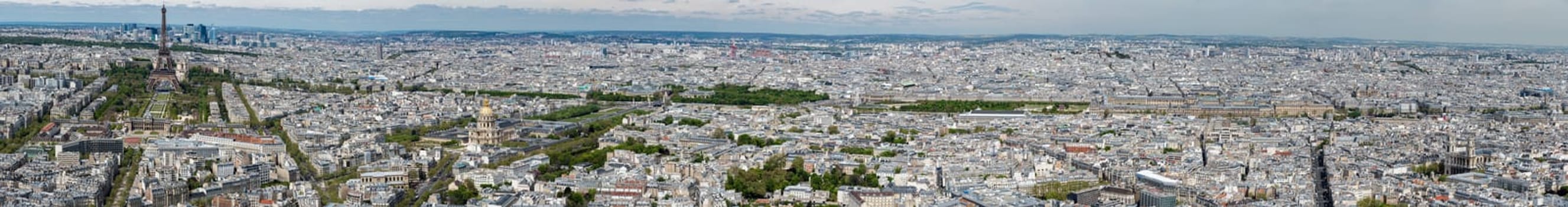 paris cityscape aerial landscape huge panorama