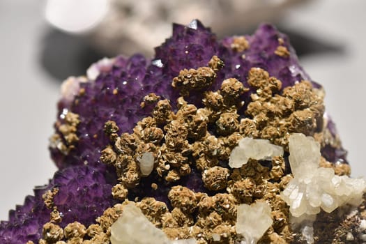 quartz rock macro detail close up